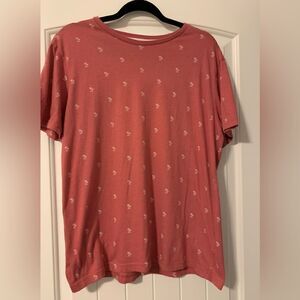 Denim and Flower tee-shirt.  Size:  M.  With palm trees!